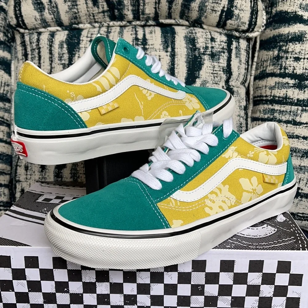 Vans Skate Old Skool Aloha Marine/Gold MENS - Picture 9 of 16